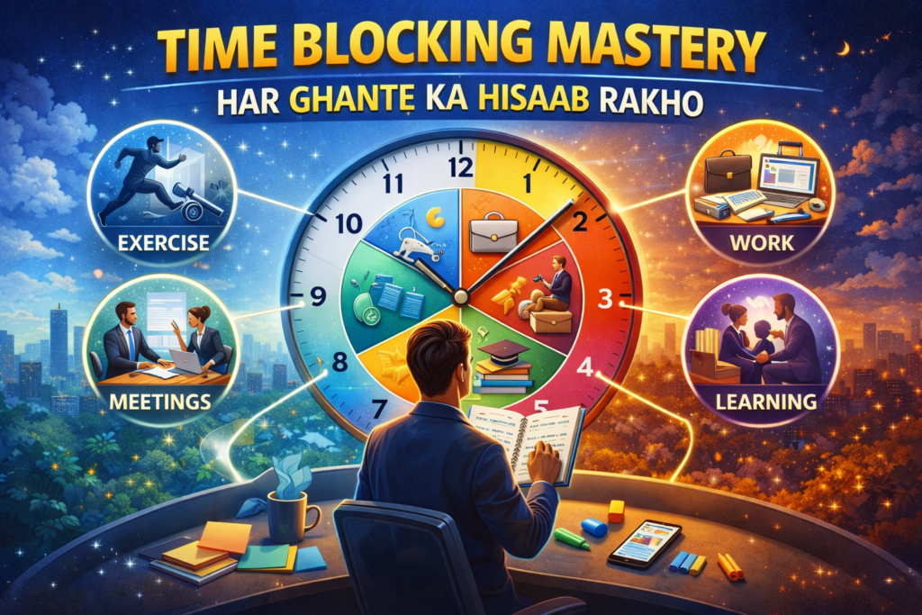 7. Time Blocking Mastery — Har Ghante Ka Hisaab Rakho