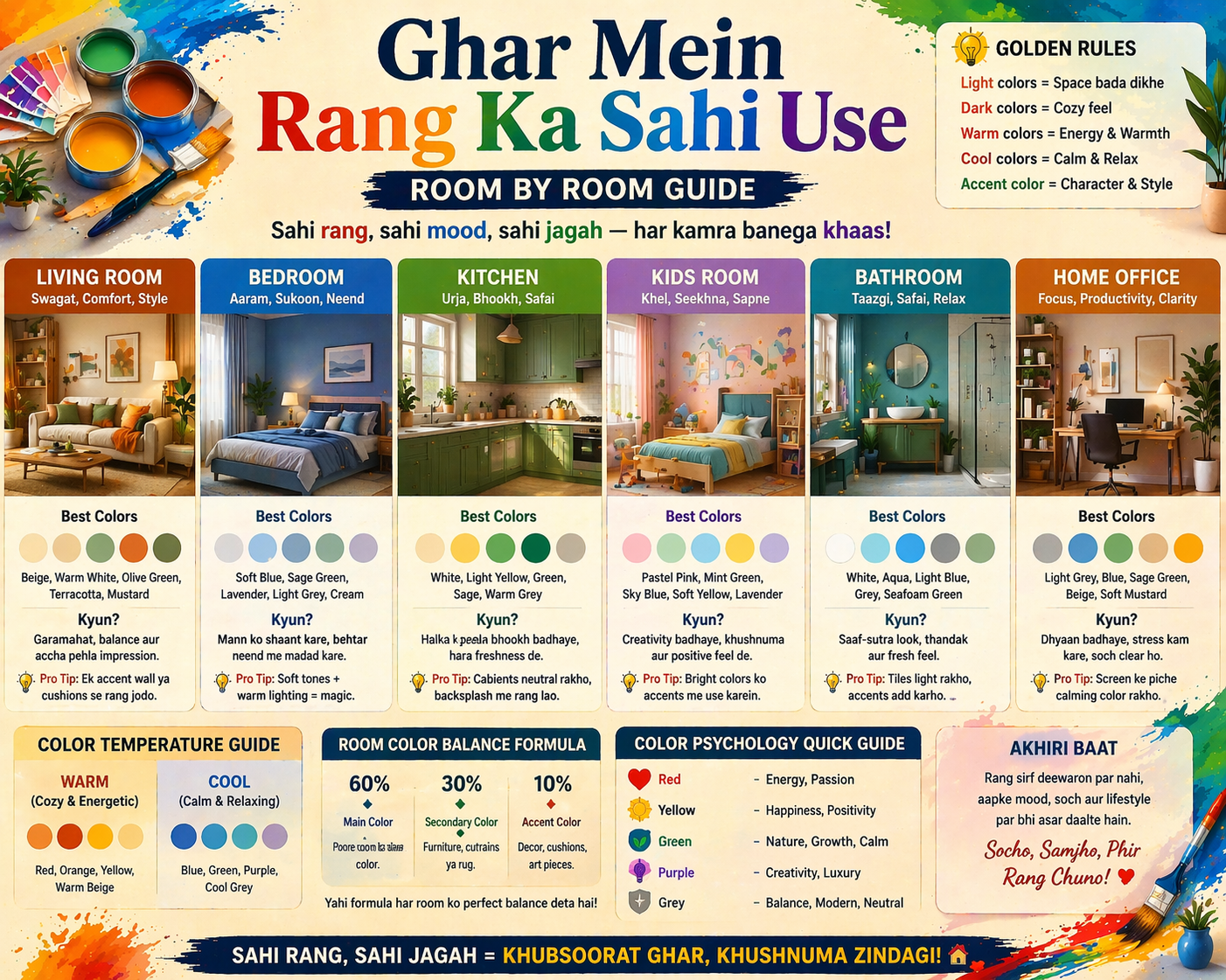 Color Basics in Daily Life: Rang Ka Sahi Use Kaise Karein: